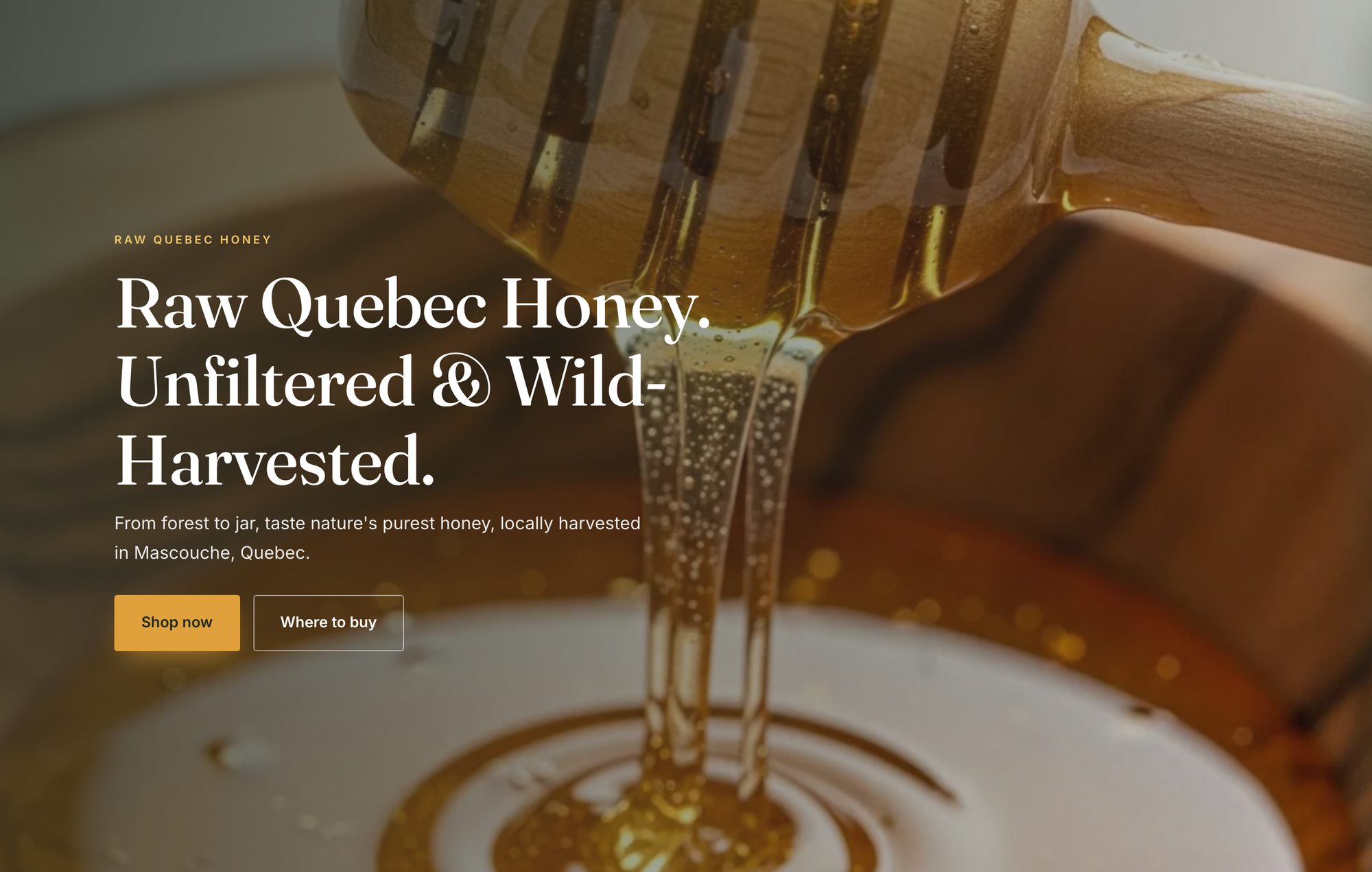 Boutique de miel en ligne Miel d'Or